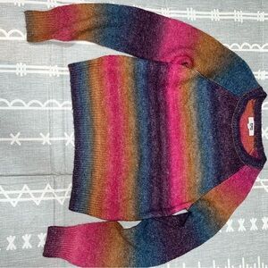 BB Dakota by Steve Madden Multicolor Striped Crew Neck Sweater
